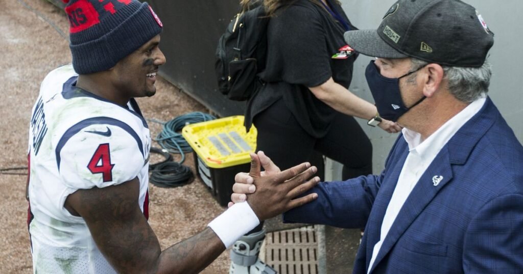 Cal Mcnair with Deshaun Watson