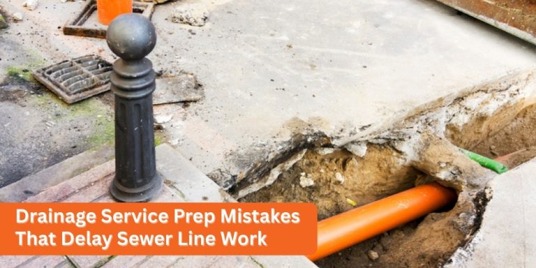 Drainage Service Prep Mistakes That Delay Sewer Line Work